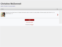 Tablet Screenshot of christinemcdonnell.com